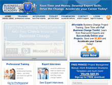 Tablet Screenshot of businesschangeacademy.com